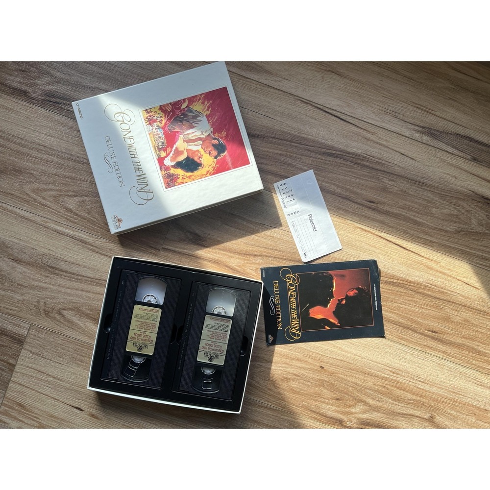 Vintage‎ Gone With The Wind Deluxe Edition VHS 2 Tape Box Set MGM/UA w/ Booklet